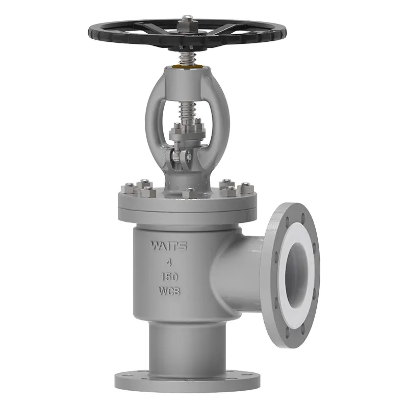 Ptfe instruxit angle globe valvae
